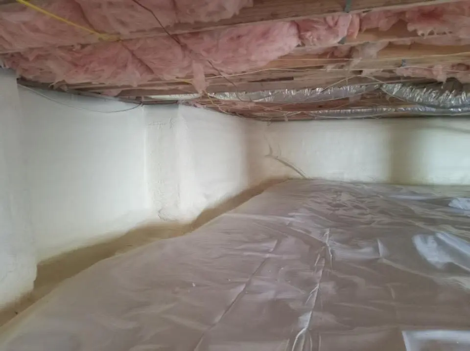 Crawl space encapsulation with closed-cell spray foam for Roof Maintenance in Middleton